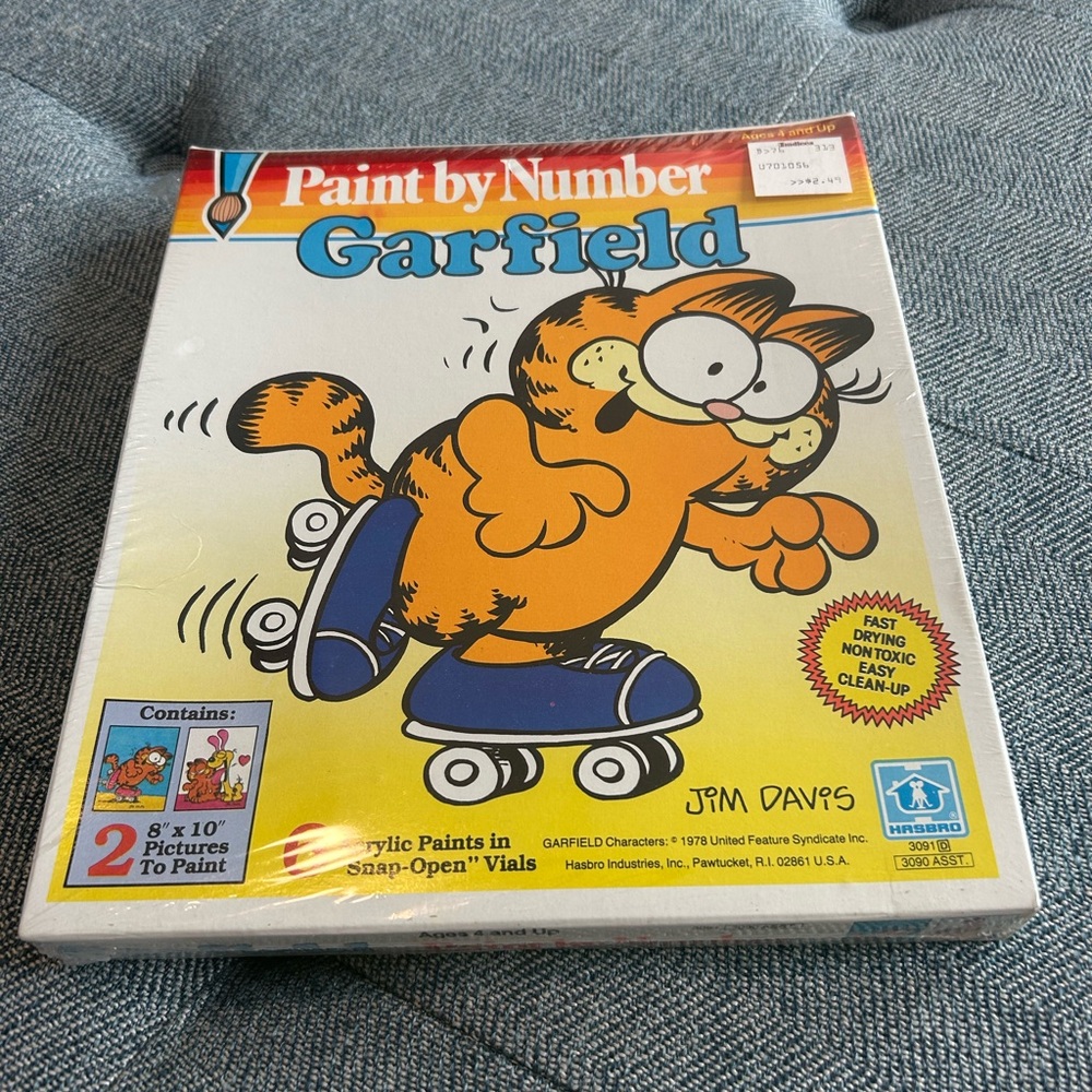 Rare Vintage 1978 Garfield Paint By Number Set Unopened New in Shrink